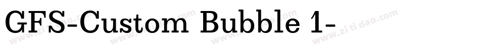 GFS-Custom Bubble 1字体转换
